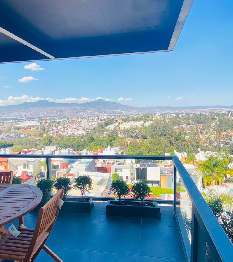 Terraza con vista a la Ciudad de Morelia, Michoacán